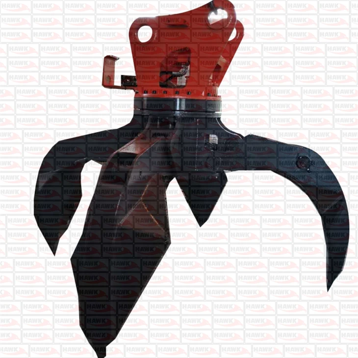 Excavator Mounted Rotary Orange Peel Grapple